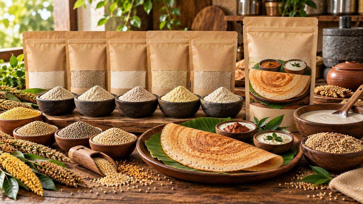 Gluten Free Millet Flours and Dosa Mix